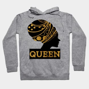 BLACK Queen Women Gold Hoodie